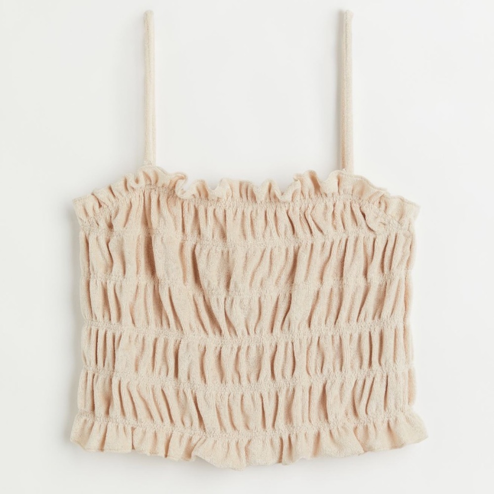 H&M Smocked Terry Tank Top